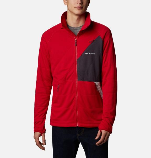 Columbia Parkdale Point Fleece Jacket Red For Men's NZ62931 New Zealand